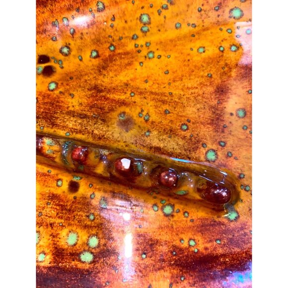 Vintage EP 75 Ceramic Mid-Century Modern Ashtray With Abstract Triangular Design - Picture 7 of 8